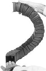 Igus - 1 Ft. Long, Igumid G, Snap Open Cable and Hose Carrier - 1.97 Inch Inside Width x 1.97 Inch Inside Height, 2.68 Inch Outside Width x 2.68 Inch Outside Height, 5.91 Inch Bend Radius - Apex Tool & Supply