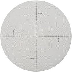 Made in USA - 14 Inch Diameter, Radius and Angle, Mylar Optical Comparator Chart and Reticle - For Use with 10x, 20x, 50x and 100x Magnification - Apex Tool & Supply
