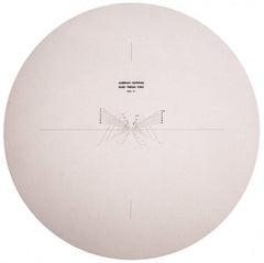 Made in USA - 14 Inch Diameter, Screw Thread, Mylar Optical Comparator Chart and Reticle - For Use with 10x Magnification - Apex Tool & Supply