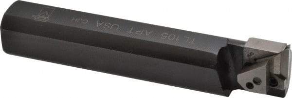 APT - 1-1/4" Min Bore Diam, 4" OAL, 1" Shank Diam, Indexable Boring Bar - TPG Insert, Screw or Clamp Holding Method - Apex Tool & Supply