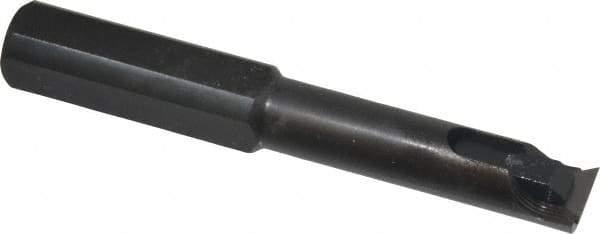 Made in USA - 0.475" Min Bore Diam, 3-1/4" OAL, 1/2" Shank Diam, Indexable Boring Bar - 1-3/4" Max Bore Depth, TPEE 730 Insert, Clamp Holding Method - Apex Tool & Supply