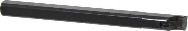 Made in USA - 0.8" Min Bore Diam, 8" OAL, 3/4" Shank Diam, Indexable Boring Bar - TPG 320 Insert, Clamp Holding Method - Apex Tool & Supply