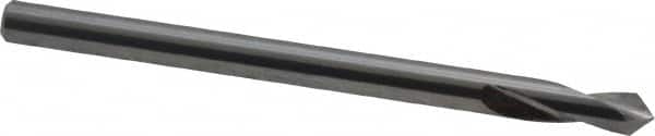 Magafor - 3mm Body Diam, 90°, 1-3/4" OAL, Solid Carbide Spotting Drill - Apex Tool & Supply