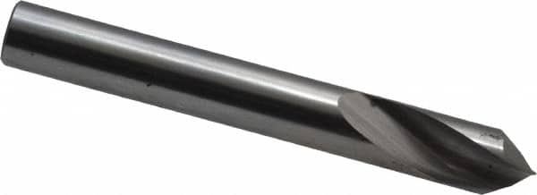 Magafor - 1/4" Body Diam, 90°, 2" OAL, Solid Carbide Spotting Drill - Apex Tool & Supply