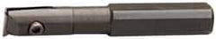 APT - 1/2" Min Bore Diam, 3-1/4" OAL, 5/8" Shank Diam, Indexable Boring Bar - 1-1/2" Max Bore Depth, TPG 221 Insert, Screw Holding Method - Apex Tool & Supply