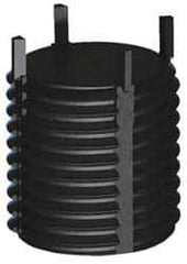 Jergens - M20x1.50 External, Metric Fine, 20mm Insert Length, Solid Keylocking Thread Inserts - Carbon Steel, Zinc Phosphate Finish, Grade C1215, 6G External Class of Fit, Use Tool 215-064827 - Apex Tool & Supply