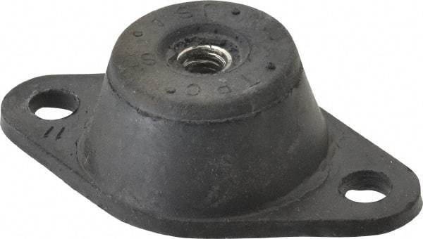 Tech Products - 5/16-18 Bolt Thread, 3-1/8" Long x 1-3/4" Wide x 1" High Stud Mount Leveling Pad & Mount - 45 Max Lb Capacity, 1-1/4" Base Diam - Apex Tool & Supply