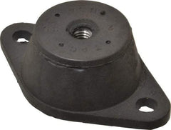 Tech Products - 3/8-16 Bolt Thread, 3-7/8" Long x 2-3/8" Wide x 1-1/4" High Standard Deflection Stud Mount Leveling Pad & Mount - 550 Max Lb Capacity, 1-3/4" Base Diam - Apex Tool & Supply