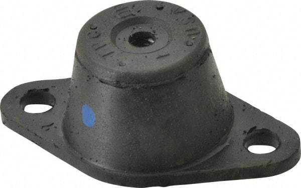 Tech Products - 5/16-18 Bolt Thread, 3-1/8" Long x 1-3/4" Wide x 1-1/4" High Double Deflection Stud Mount Leveling Pad & Mount - 35 Max Lb Capacity, 1-1/4" Base Diam - Apex Tool & Supply