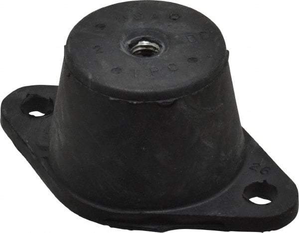 Tech Products - 3/8-16 Bolt Thread, 3-7/8" Long x 2-3/8" Wide x 1-3/4" High Double Deflection Stud Mount Leveling Pad & Mount - 170 Max Lb Capacity, 1-3/4" Base Diam - Apex Tool & Supply