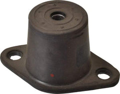 Tech Products - 1/2-13 Bolt Thread, 5-1/2" Long x 3-3/8" Wide x 2-7/8" High Double Deflection Stud Mount Leveling Pad & Mount - 525 Max Lb Capacity, 2-1/2" Base Diam - Apex Tool & Supply