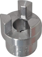 Boston Gear - 1/2" Max Bore Diam, FC12 Coupling Size, Flexible Half Coupling - 1-1/4" OD, 2.32" OAL, Steel - Apex Tool & Supply