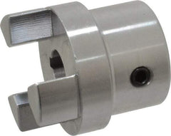 Boston Gear - 1/2" Max Bore Diam, FC15 Coupling Size, Flexible Half Coupling - 1-1/2" OD, 2.76" OAL, Steel - Apex Tool & Supply