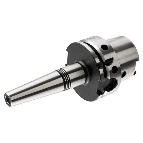 Iscar - 7/16" Hole Diam, HSK63A Taper Shank Shrink Fit Tool Holder & Adapter - 3.024" Projection, 0.79" Nose Diam, 1.65" Clamping Depth, 25,000 RPM, Through Coolant - Exact Industrial Supply