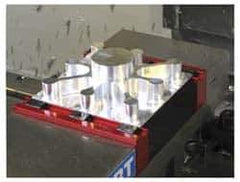 Mitee-Bite - 1" Wide x 1/2" High x 1/2" Thick, Single Variable Jaw Vise Jaw - Hard, Steel, Fixed Jaw, Compatible with Dyna-Force Clamps, Pitbull Clamps Vises - Apex Tool & Supply