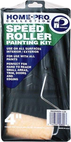 Premier Paint Roller - 3/8" Nap, Wall Paint Roller Set - 10" Wide, Steel Frame, Includes Paint Tray, Roller Cover & Frame - Apex Tool & Supply