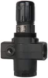 Norgren - 1 NPT Port, 480 CFM, Aluminum Heavy-Duty Regulator - 5 to 125 psi Range, 300 Max psi Supply Pressure, 1/4" Gauge Port Thread, 4-1/4" Wide x 7.09" High - Apex Tool & Supply