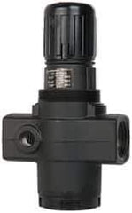Norgren - 1 NPT Port, 480 CFM, Aluminum Heavy-Duty Regulator - 5 to 125 psi Range, 300 Max psi Supply Pressure, 1/4" Gauge Port Thread, 4-1/4" Wide x 7.09" High - Apex Tool & Supply
