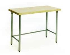 Eagle MHC - 48 Wide x 30" Deep x 34-1/2" High, Stainless Steel Work Table - Rolled Edge, Fixed Legs - Apex Tool & Supply