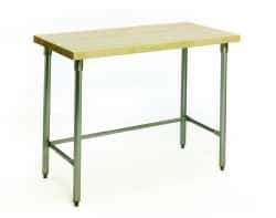 Eagle MHC - 60 Wide x 30" Deep x 36-1/4" High, Maple Work Table - Straight Square Edge, Fixed Legs - Apex Tool & Supply