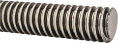 Keystone Threaded Products - 1-1/4-4 Acme, 6' Long, Alloy Steel General Purpose Acme Threaded Rod - Oil Finish Finish, Right Hand Thread, 2G Fit - Apex Tool & Supply