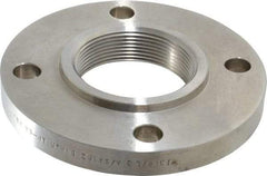 Value Collection - 3" Pipe, 7-1/2" OD, Stainless Steel, Threaded Pipe Flange - 6" Across Bolt Hole Centers, 3/4" Bolt Hole, 150 psi, Grades 304 & 304L - Apex Tool & Supply