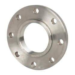 Value Collection - 4" Pipe, 9" OD, Stainless Steel, Threaded Pipe Flange - 7-1/2" Across Bolt Hole Centers, 3/4" Bolt Hole, 150 psi, Grades 304 & 304L - Apex Tool & Supply