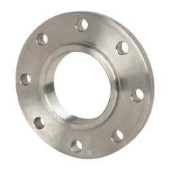 Value Collection - 4" Pipe, 9" OD, Stainless Steel, Threaded Pipe Flange - 7-1/2" Across Bolt Hole Centers, 3/4" Bolt Hole, 150 psi, Grades 304 & 304L - Apex Tool & Supply