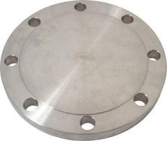 Value Collection - 6" Pipe, 11" OD, Stainless Steel, Blind Pipe Flange - 9-1/2" Across Bolt Hole Centers, 7/8" Bolt Hole, 150 psi, Grades 304 & 304L - Apex Tool & Supply