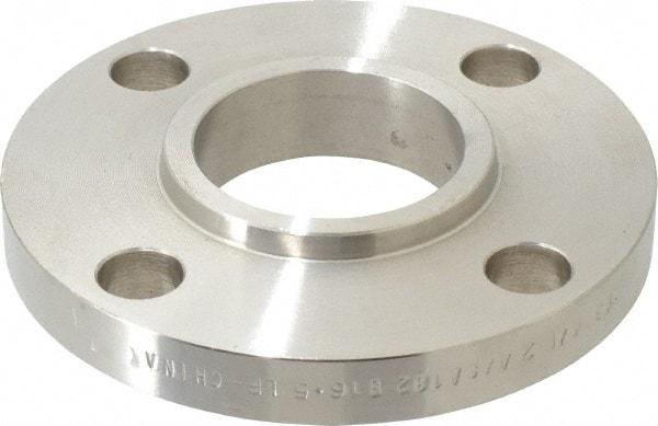 Value Collection - 2" Pipe, 6" OD, Stainless Steel, Slip On Pipe Flange - 4-3/4" Across Bolt Hole Centers, 3/4" Bolt Hole, 150 psi, Grades 304 & 304L - Apex Tool & Supply