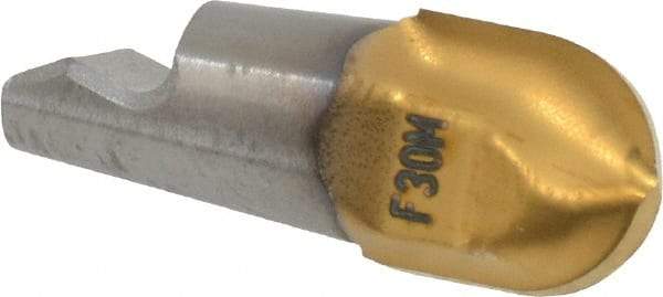 Seco - MM08 MD03 Grade F30M Carbide Ball Nose Milling Tip Insert - TiAlN/TiN Finish, 2 Flutes, 0.315" Cutting Diam, 0.322" Depth of Cut, 0.371" Extension, 0.157" Cnr Rad - Apex Tool & Supply