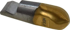 Seco - MM10 MD04 Grade F30M Carbide Ball Nose Milling Tip Insert - TiAlN/TiN Finish, 2 Flutes, 0.394" Cutting Diam, 0.403" Depth of Cut, 0.463" Extension, 0.197" Cnr Rad - Apex Tool & Supply
