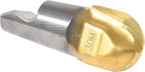 Seco - MM16 M07 Grade F30M Carbide Ball Nose Milling Tip Insert - TiAlN/TiN Finish, 2 Flutes, 5/8" Cutting Diam, 0.638" Depth of Cut, 0.724" Extension, 5/16" Cnr Rad - Apex Tool & Supply
