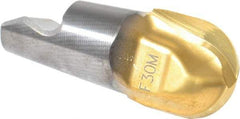 Seco - MM16 M07 Grade F30M Carbide Ball Nose Milling Tip Insert - TiAlN/TiN Finish, 2 Flutes, 5/8" Cutting Diam, 0.638" Depth of Cut, 0.724" Extension, 5/16" Cnr Rad - Apex Tool & Supply
