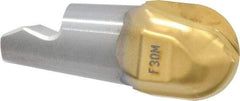 Seco - MM16 M07 Grade F30M Carbide Ball Nose Milling Tip Insert - TiAlN/TiN Finish, 2 Flutes, 0.63" Cutting Diam, 0.638" Depth of Cut, 0.724" Extension, 0.315" Cnr Rad - Apex Tool & Supply