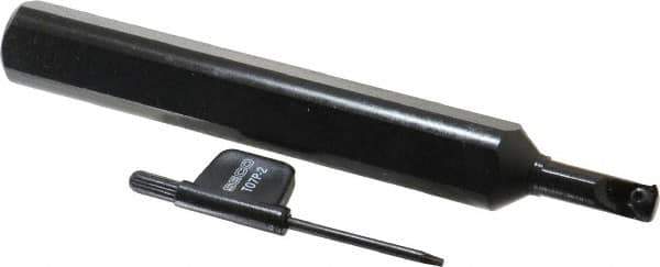 Seco - Internal Thread, Right Hand Cut, 0.707" Shank Width x 0.691" Shank Height Indexable Threading Toolholder - 5-1/2" OAL, 09NR Insert Compatibility, SN Toolholder, Series Snap Tap - Apex Tool & Supply