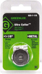 Greenlee - 1-1/8" Diam, 0.53" Cutting Depth, Hole Saw - High Speed Steel Saw, Toothed Edge - Apex Tool & Supply