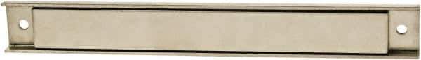 Mag-Mate - 120 Max Pull Force Lb, 12-1/2" Long x 1" Wide x 9/16" Thick, Rectangular Channel, Ceramic Fixture Magnet - 300°F Max Operating Temp, Grade 8 Ceramic, Stainless Steel Housing - Apex Tool & Supply