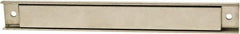 Mag-Mate - 120 Max Pull Force Lb, 12-1/2" Long x 1" Wide x 9/16" Thick, Rectangular Channel, Ceramic Fixture Magnet - 300°F Max Operating Temp, Grade 8 Ceramic, Stainless Steel Housing - Apex Tool & Supply
