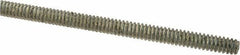 Value Collection - #6-32 UNC (Coarse), 2' Long, Low Carbon Steel Threaded Rod - Zinc-Plated Finish, Right Hand Thread - Apex Tool & Supply