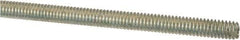 Value Collection - #8-32 UNC (Coarse), 2' Long, Low Carbon Steel Threaded Rod - Zinc-Plated Finish, Right Hand Thread - Apex Tool & Supply