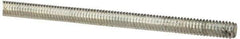 Value Collection - #8-32 UNC (Coarse), 3' Long, Low Carbon Steel Threaded Rod - Zinc-Plated Finish, Right Hand Thread - Apex Tool & Supply