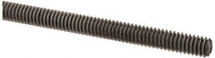 Value Collection - #8-32 UNC (Coarse), 2' Long, Low Carbon Steel Threaded Rod - Oil Finish Finish, Right Hand Thread - Apex Tool & Supply