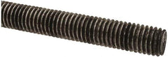 Made in USA - 1/2-13 UNC (Coarse), 2' Long, Low Carbon Steel Threaded Rod - Oil Finish Finish, Right Hand Thread - Apex Tool & Supply