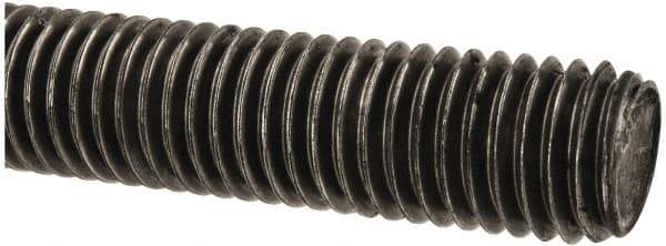 Made in USA - 5/8-11 UNC (Coarse), 2' Long, Low Carbon Steel Threaded Rod - Oil Finish Finish, Right Hand Thread - Apex Tool & Supply