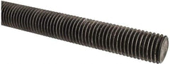 Made in USA - 3/4-10 UNC (Coarse), 2' Long, Low Carbon Steel Threaded Rod - Oil Finish Finish, Right Hand Thread - Apex Tool & Supply