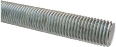 Made in USA - 1-8 UNC (Coarse), 2' Long, Low Carbon Steel Threaded Rod - Oil Finish Finish, Right Hand Thread - Apex Tool & Supply