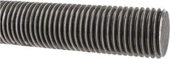 Made in USA - 1-1/2-6 UNC (Coarse), 2' Long, Low Carbon Steel Threaded Rod - Oil Finish Finish, Right Hand Thread - Apex Tool & Supply