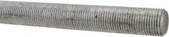 Made in USA - 5/8-18 UNF (Fine), 2' Long, Low Carbon Steel Threaded Rod - Zinc-Plated Finish, Right Hand Thread - Apex Tool & Supply