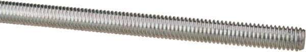 Value Collection - M6x1 UNC (Coarse), 1m Long, Steel Metric Threaded Rod - Zinc-Plated Finish, Right Hand Thread - Apex Tool & Supply